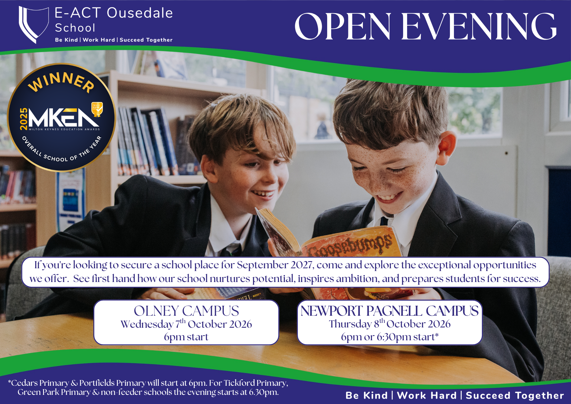 Prospective Parents Evening Advert